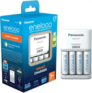 Karikues për bateri PANASONIC KJ17MCC40E + 4x bateri AA ENELOOP