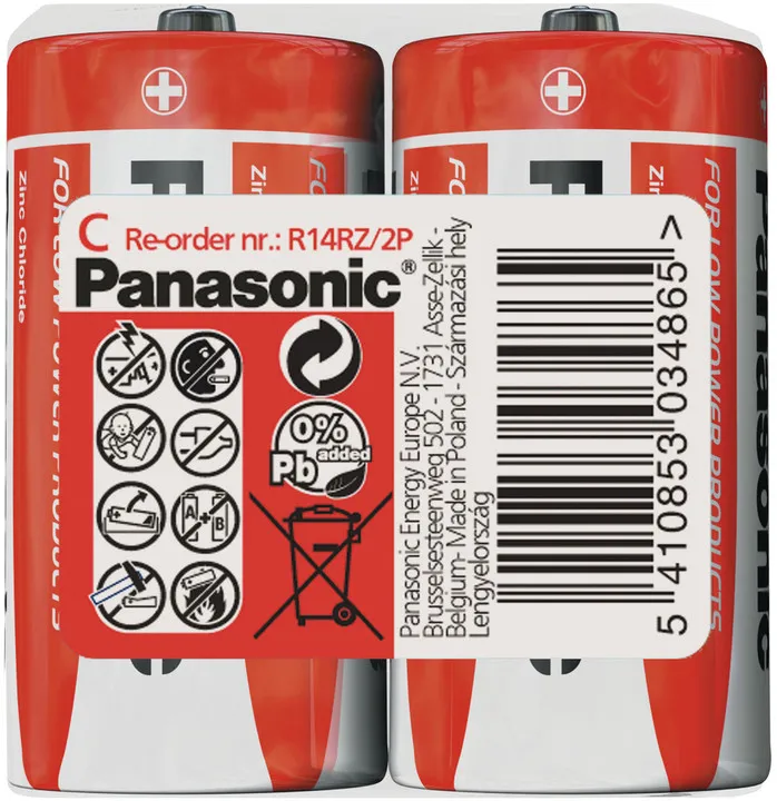 Bateri Panasonic R14 2S C - 1