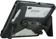 Mbajtëse tabletë Panasonic me rrip rotacioni dhe stand, e zezë