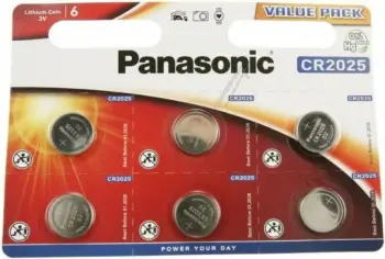 Bateri origjinale Panasonic CR2025 3V, 6 copë me afat te perdorimit deri ne vitin 2033