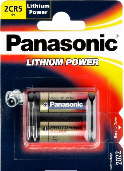 Bateri Panasonic, Lithium Power 2CR5, 1400mAh - 1