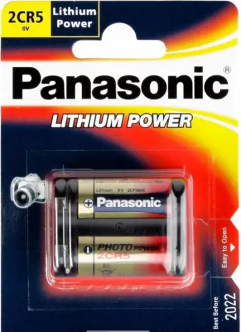 Bateri Panasonic, Lithium Power 2CR5, 1400mAh