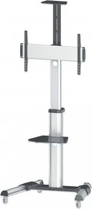 Karrocë televizori Manhattan, 37"-86", 50kg, e argjendtë