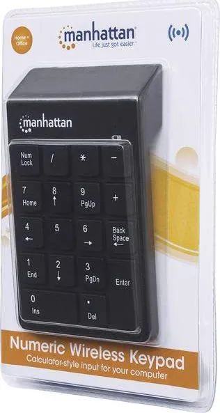 Tastierë numerike Manhattan, Wireless 2.4GHz, e zezë - 4