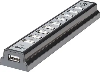USB HUB Manhattan 10x USB-A 2.0 (161572)