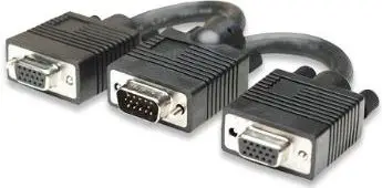 Përshtatës Manhattan VGA - 2X VGA, i zi