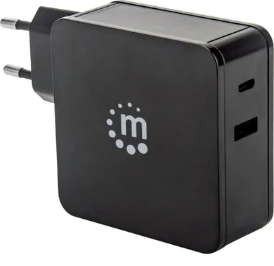 Karikues Manhattan 1x USB-A 1x USB-C, 3A, i zi - 1