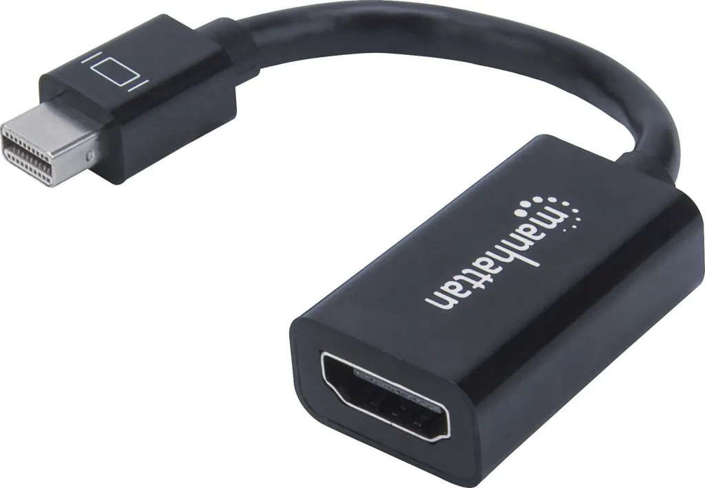 Përshtatës Manhattan AV DisplayPort Mini - HDMI, i zi - 1