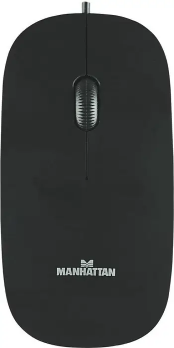 Maus Manhattan Silhouette, me kabllo, USB, i zi