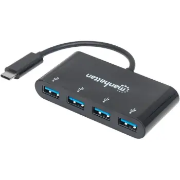 USB hub MANHATTAN 4 porta USB 3.1, Typ-C, i zi