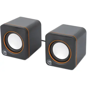 Kufje stereo Manhattan 2600 Series, 2.0 kanale, 6W, USB-A/USB-C, zi/portokalli