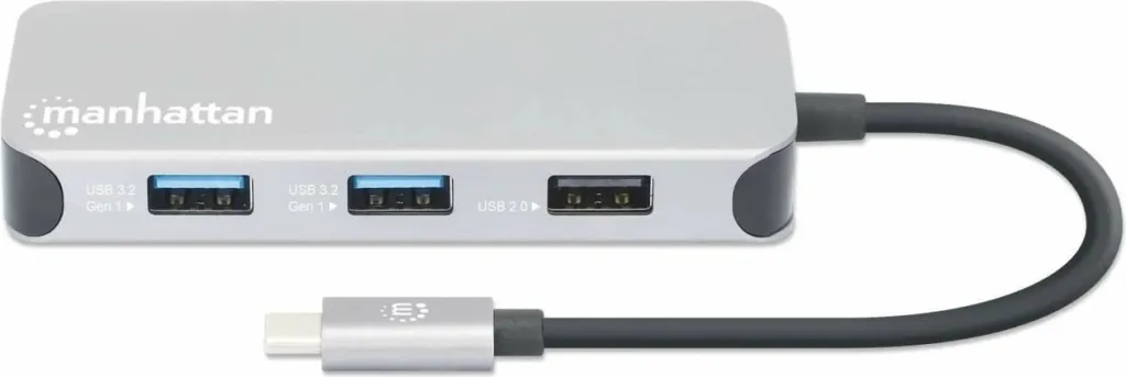 Docking station MANHATTAN USB-C 8-in-1, HDMI, RJ45, 3xUSB-A, gri - 6