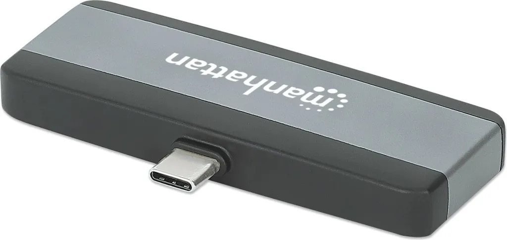 Docking station MANHATTAN USB-C PD 4-në-1, HDMI, gri - 1