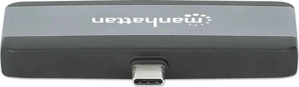 Docking station MANHATTAN USB-C PD 4-në-1, HDMI, gri - 3