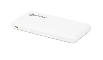 Power bank Manhattan 10.000 mAh, e bardhë