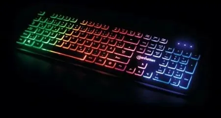 Tastierë MANHATTAN ultraflat USB me LED, e zezë - 3