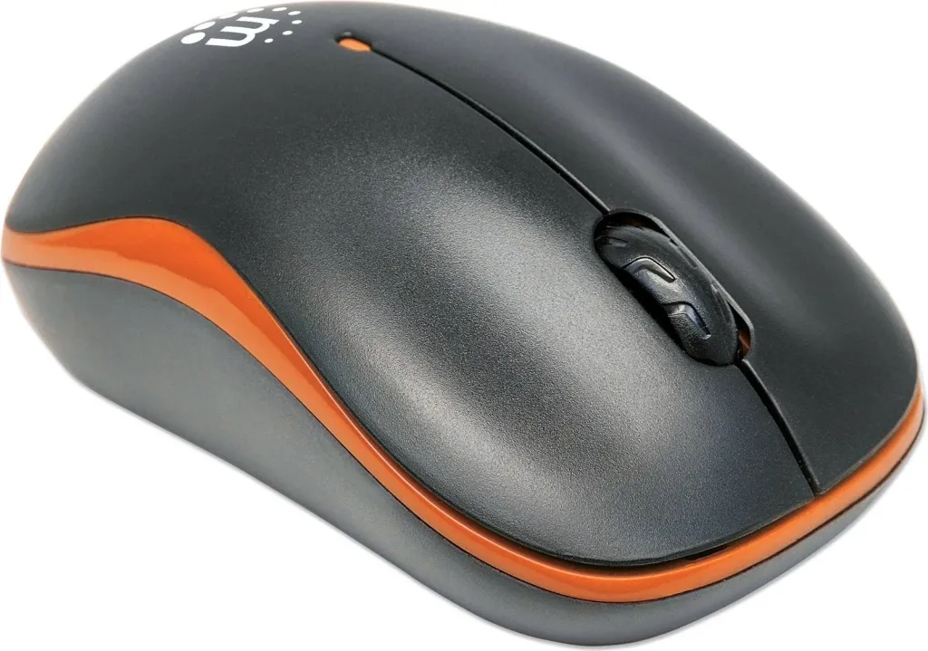 Maus wireless MANHATTAN Success, optik, 1000dpi, portokalli - 2