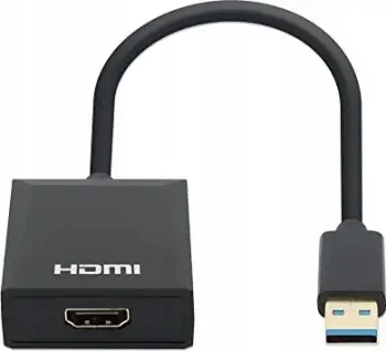 Adapter USB në HDMI Manhattan 153690, USB 3.2 Gen 1, Full HD 1080p, i zi