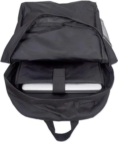 Çantë shpine Manhattan Knappack 15.6", e zezë, lehtë, xhep për laptop - 3