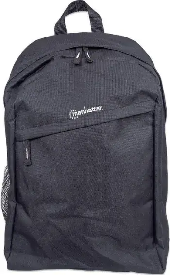Çantë shpine Manhattan Knappack 15.6", e zezë, lehtë, xhep për laptop