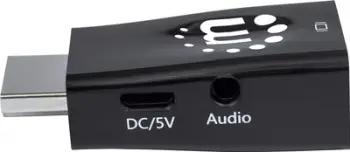 Adapter video Manhattan 151542 HDMI në VGA, dalje audio 3.5mm, i zi