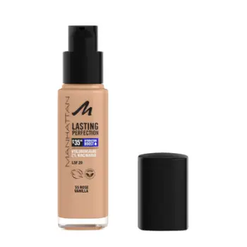 Krem pudër Manhattan, Lasting Perfection 25H, 55 Rose Vanilla, 30ml