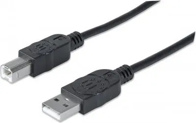 Kabllo Manhattan Hi-Speed USB 2.0, 5 m, e zezë - 1