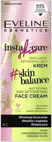 Krem për fytyrë për femra Eveline Cosmetics Insta Skin Care Mattifying Detoxifying, 50ml
