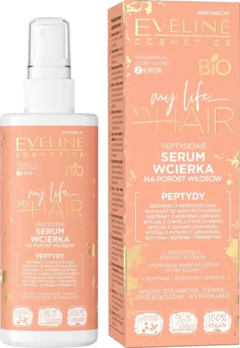 Serum tonik për rritje të flokëve Eveline Cosmetics My Life My Hair Peptide për femra, 150ml
