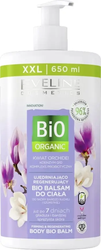 Balsam trupi Eveline Cosmetics Bio Organic Firming, efekt rigjenerues, 650ml