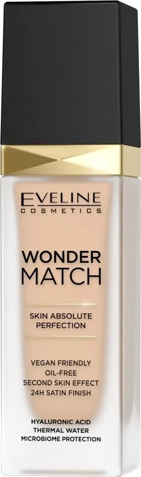 Fondatinë Eveline Cosmetics Wonder Match 16 Light Beige 30ml - 1