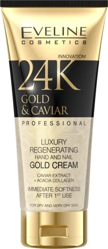 Krem për duar Eveline Cosmetics 24K Gold & Caviar për femra 100ml