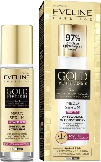 Serum për fytyrë Eveline Cosmetics Gold Peptides për femra 30ml
