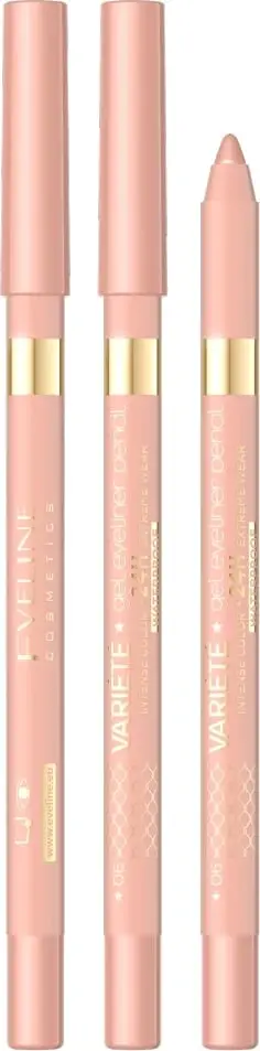 Laps për sy Eveline Cosmetics Variety Waterproof Gel Eyeliner Pencil 06 Champagne, 1 art