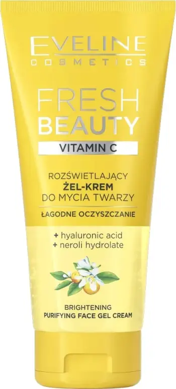 Xhel-krem pastrues për fytyrë për femra Eveline Cosmetics Fresh Beauty Brightening me vitaminë C 150ml