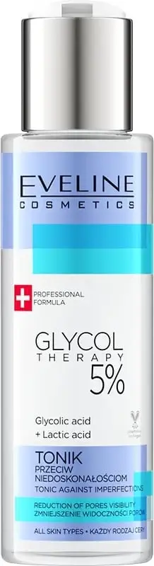 Toner për fytyrë për femra Eveline Cosmetics Glycol Therapy, 110ml