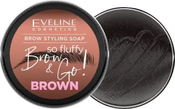 Sapun modelues për vetulla Eveline Cosmetics Brow &amp; Go!, 25g, ngjyrë kafe