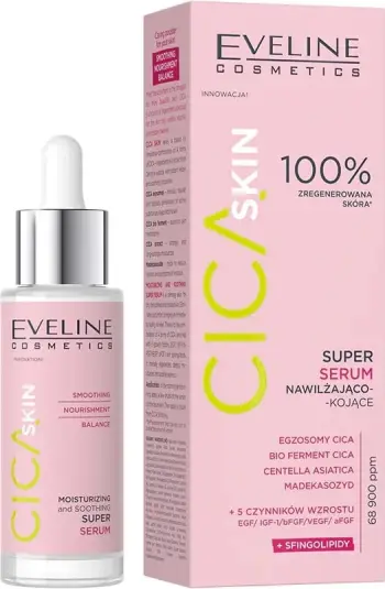 Serum për fytyrë Eveline Cosmetics Cica Skin Super Serum për femra 30ml