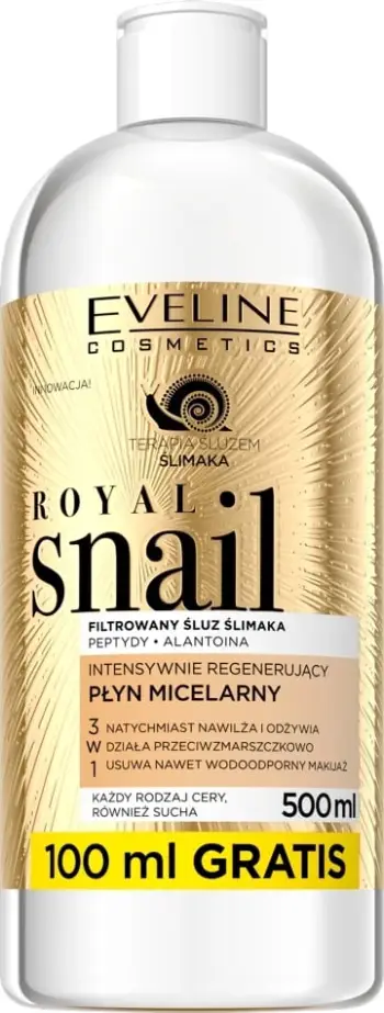Ujë micellar pastrues Eveline Royal Snail, 500 ml