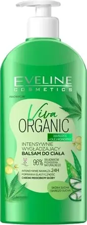 Balsam trupi Eveline Viva Organic Bio Aloe, hidratues, për lëkurë të thatë