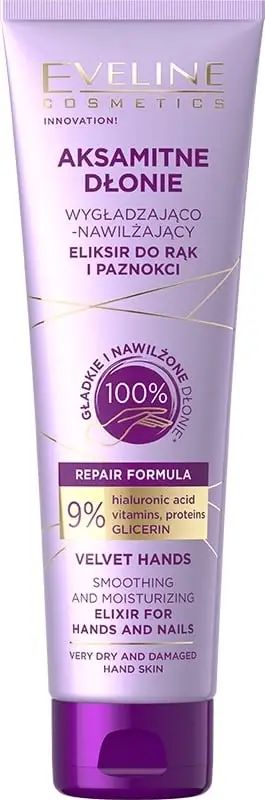 Krem për duar për femra Eveline Cosmetics Velvety Hands Moisturizing and Smoothing, 75ml