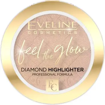 Highlighter për femra Eveline Cosmetics Feel the Glow Highlighting Powder 02 Beach Glow, 4.2g