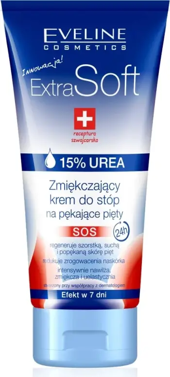 Krem për thembrat e plasaritura Eveline Extra Soft SOS 15% Urea, 100ml