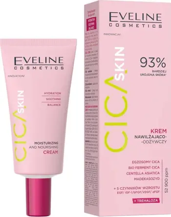 Krem hidratues dhe ushqyes për fytyrë Eveline Cosmetics Cica Skin për femra 50ml