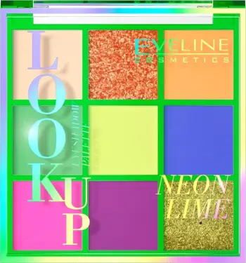 Paletë sysh Eveline Look Up Neon Lime, 9 nuanca, 10.8g, shumëngjyrëshe