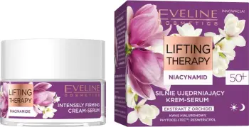 Krem serum fytyre Eveline Lifting Therapy Niacinamide 50+, lifting dhe fortësues, 50ml