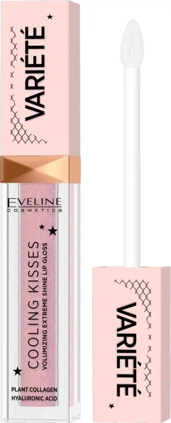 Gloss për buzë Eveline Cosmetics Variety Lip Gloss Increasing Lip Volume with Cooling Effect për femra 02 Sugar Nude 6.8ml