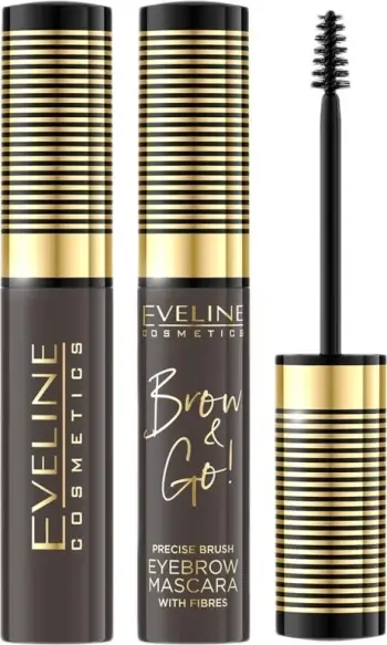 Mascara për vetulla Eveline Cosmetics Brow & Go! për femra 02 Dark 6ml