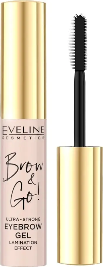 Xhel për vetulla Eveline Cosmetics Brow&Go! Strong Fixing and Nourishing për femra Transparent 6ml