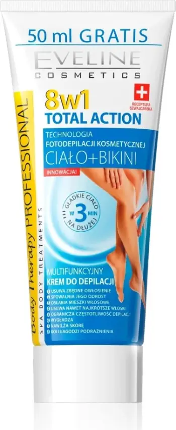 Krem depilues Eveline Total Action Professional 8in1, multifunksional, 200ml